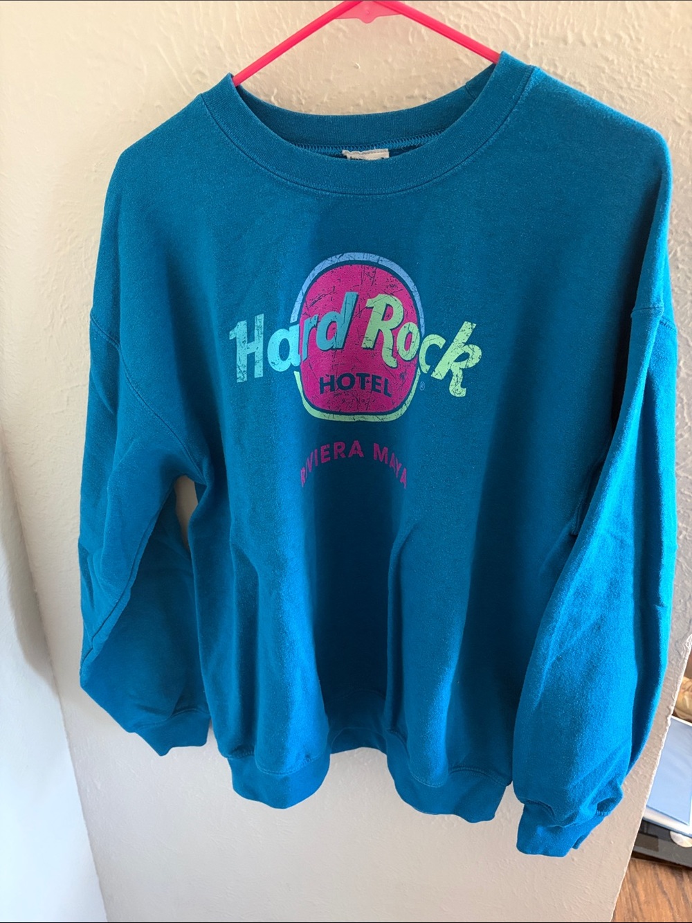 Hard Rock Cafe Teal Crewneck Sweatshirt